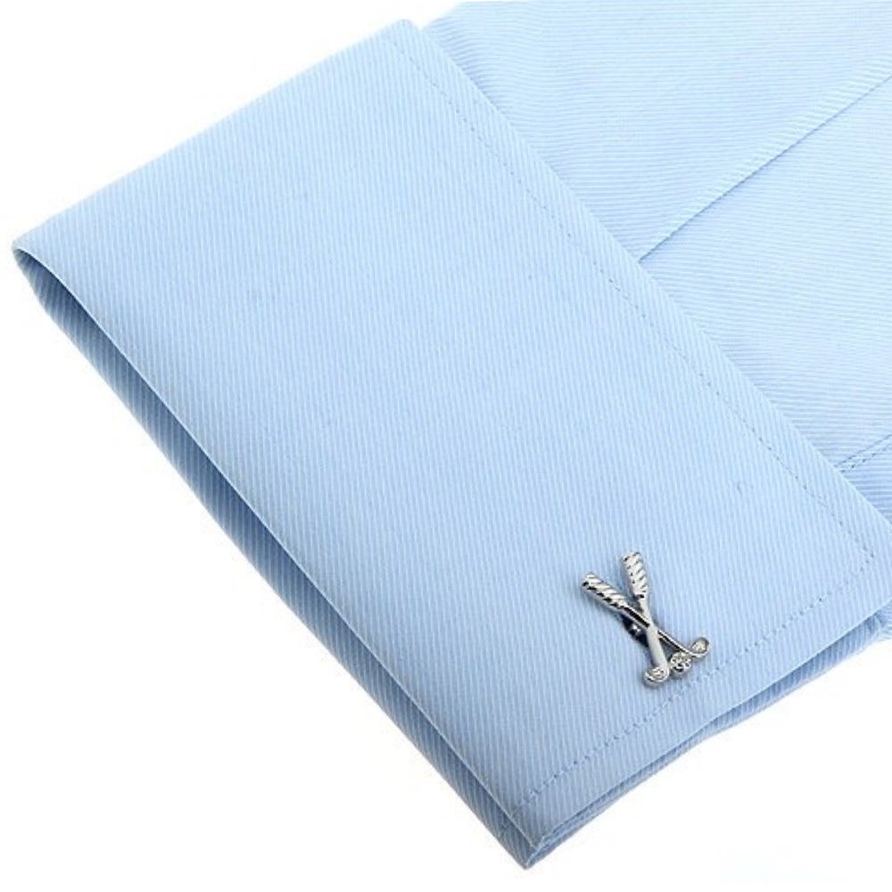 Silver Golf Club Cufflinks - Picture 2 of 15